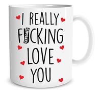 Funny Boyfriend Mug Funny Boyfriend Coffee Gift Wife Present I Really Fucking Love You Birthday Valentine's Girlfriend Humour WSDMUG1556