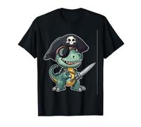 Funny Boys Kids Toddlers Dinosaur Trex Pirate T-Shirt