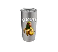Funny Boys Mens Bruh Chimpanzini Bananini Stainless Steel Insulated Tumbler