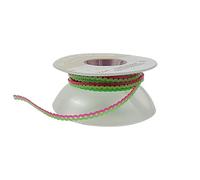 Funny Braces Power Chain Two Color Combos Dental Orthodontic Elastic Bands Power Chain 15 Feet/Roll (Green&Red, Short)