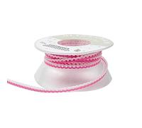 Funny Braces Power Chain Two Color Combos Dental Orthodontic Elastic Bands Power Chain 15 Feet/Roll (White&Pink, Continuous)