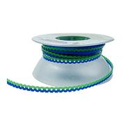 Funny Braces Power Chain Two Color Combos Dental Orthodontic Elastic Bands Power Chain 15 Feet/Roll (Blue&Green, Continuous)
