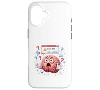 Funny Brain Error Confused Thinking Case for iPhone 16