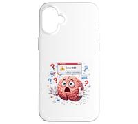 Funny Brain Error Confused Thinking Case for iPhone 16 Plus