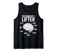 Funny Brain of a Lifter Fitness Meme Weightlifting Tank Top