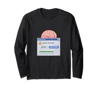 Funny Brain System Overload Programmer Long Sleeve T-Shirt