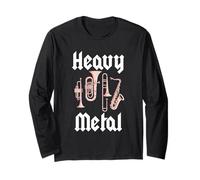Funny Brass Band Heavy Metal Grunge Retro Long Sleeve T-Shirt