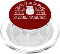 Funny Bread Baker Sourdough Starter Bread Bakery Baker PopSockets PopGrip for MagSafe