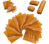 Funny Bread Gift Wrapping Paper,Bread Shape Gift Wrapping Paper,Rustic Bread, Baguette, and Toast Designs, Oil-Resistant and Tear-Resistant Wrapping Supplies, for DIY Crafts, Birthday Gifts(18pcs)