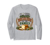 Funny Breadloser Joke, Family Fathers Joke Dads Working Long Sleeve T-Shirt