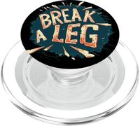 Funny Break a Leg Idiom Costume for Boys and Girls PopSockets PopGrip for MagSafe