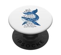 Funny Breakup Humor Divorce Party Ex Beau Whale Sarcastic PopSockets Adhesive PopGrip