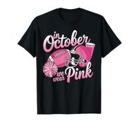 Funny Breast Cancer Pink Ribbon October Tackle Football Value Graphic T-Shirt