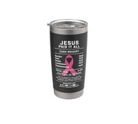 Funny Breast Cancer Warrior Stainless Steel Insulated Tumbler