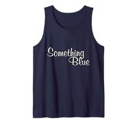 Funny Bride Something Blue Wedding Engagement Bridal Shower Tank Top