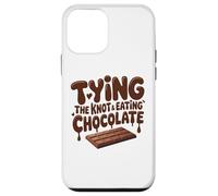 Funny Bride Tying The Knot Eating Chocolate Wedding Humor Case for iPhone 12 mini