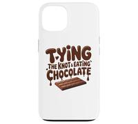 Funny Bride Tying The Knot Eating Chocolate Wedding Humor Case for iPhone 13