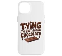 Funny Bride Tying The Knot Eating Chocolate Wedding Humor Case for iPhone 14 Plus