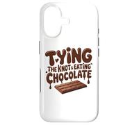 Funny Bride Tying The Knot Eating Chocolate Wedding Humor Case for iPhone 17