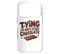 Funny Bride Tying The Knot Eating Chocolate Wedding Humor Case for iPhone 17 Pro