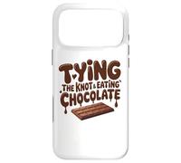 Funny Bride Tying The Knot Eating Chocolate Wedding Humor Case for iPhone 17 Pro Max
