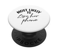 Funny Bridesmaid Bride Bachelorette Most Likely Lose Phone PopSockets Swappable PopGrip