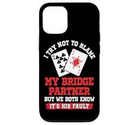 Funny Bridge Card Game Player Case for iPhone 12/12 Pro