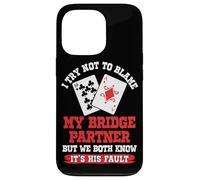 Funny Bridge Card Game Player Case for iPhone 13 Pro