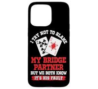 Funny Bridge Card Game Player Case for iPhone 15 Pro Max