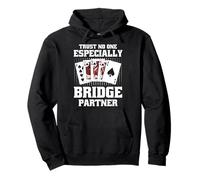 Funny Bridge Partner Apparel Men Women Cards Game Night Pullover Hoodie