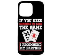 Funny Bridge Partner Card Game Player Case for iPhone 15 Pro Max