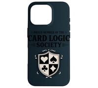 Funny Bridge Player Club Card Logic Contract Bridge Case for iPhone 16 Pro