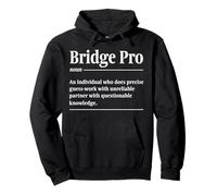 Funny Bridge Pro Card Game Player Pullover Hoodie