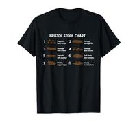 Funny Bristol Stool Chart Medical Humor Poop Types T-Shirt