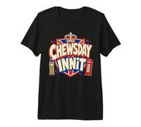 Funny British Accent Tuesday Joke London Landmarks Premium T-Shirt