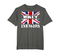 Funny British Flag BRIT INVASION Design 2 T-Shirt