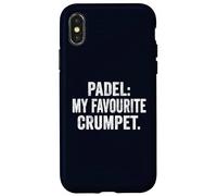 Funny British Foodie T-Shirt Padel My Favourite Crumpet Case for iPhone X/XS