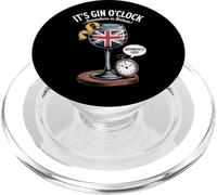 Funny British Gin O’Clock Drinking Time Union Design PopSockets PopGrip for MagSafe