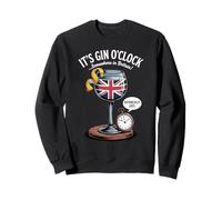 Funny British Gin O’Clock Drinking Time Union Design Sweatshirt