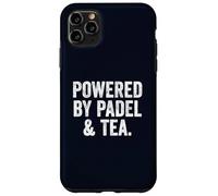 Funny British Padel T-Shirt Gift Powered By Padel & Tea Mom Case for iPhone 11 Pro Max