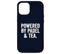 Funny British Padel T-Shirt Gift Powered By Padel & Tea Mom Case for iPhone 12/12 Pro