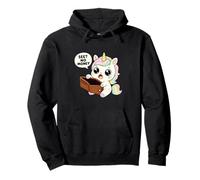 Funny Broke Kawaii Unicorn See No Money Empty Wallet Pullover Hoodie