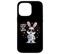 Funny Broken Arm Get Well Bunny Rabbit with a Cast Recovery Case for iPhone 14 Pro Max