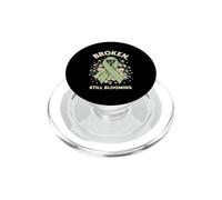 Funny Broken Still Blooming Saying Sarcastic PopSockets PopGrip for MagSafe