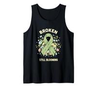 Funny Broken Still Blooming Saying Sarcastic Tank Top