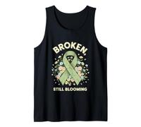 Funny Broken Still Blooming Saying Sarcastic Tank Top