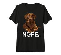 Funny Brown Labrador Retriever Chocolate Lab Mom Dog Dad Premium T-Shirt