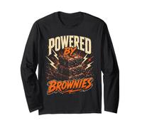 Funny Brownie Saying Humor Joke Gag Powered By Long Sleeve T-Shirt