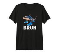 Funny Bruh Sneaker Shark Meme Tralalero Tralala Premium T-Shirt