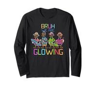 Funny Bruh We are Glowing Goose Hello Summer Vacation Long Sleeve T-Shirt